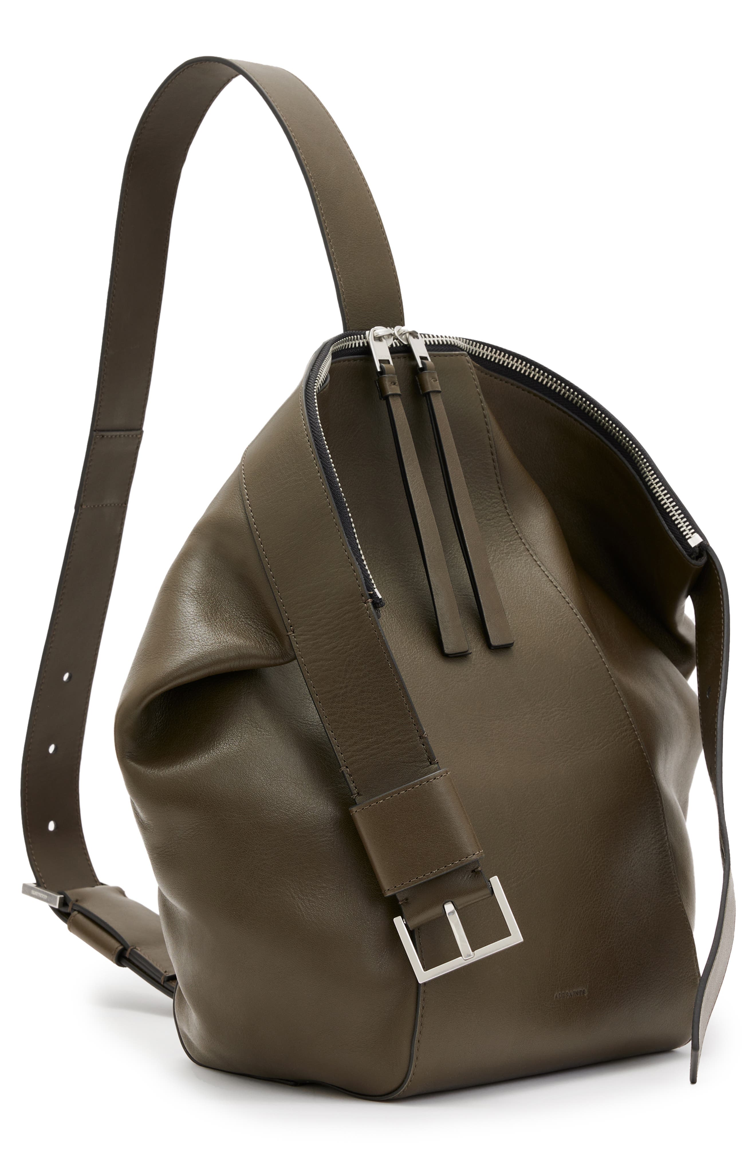 AllSaints Anouck Leather Sling Backpack, Alternate, color, 