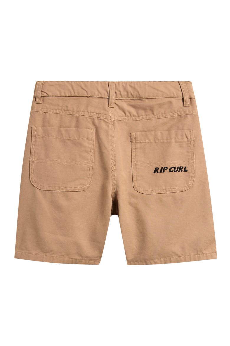 Kids' Hyped Cotton Canvas Shorts, Alternate, color, KHAKI SAND