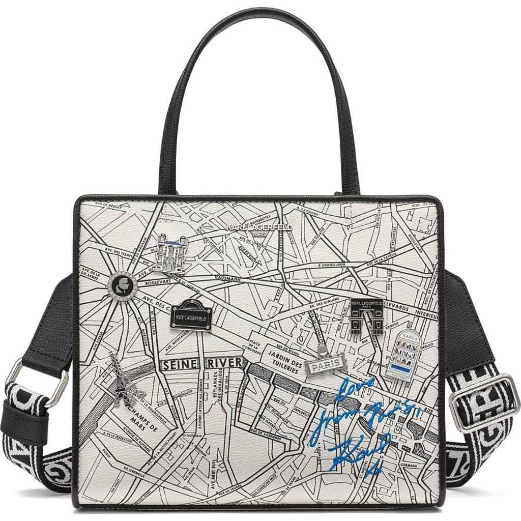 Karl Lagerfeld Paris Maybelle Satchel In True White Multi
