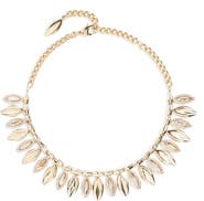 St. John Collection Swarovski Crystal Leaf Collar Necklace