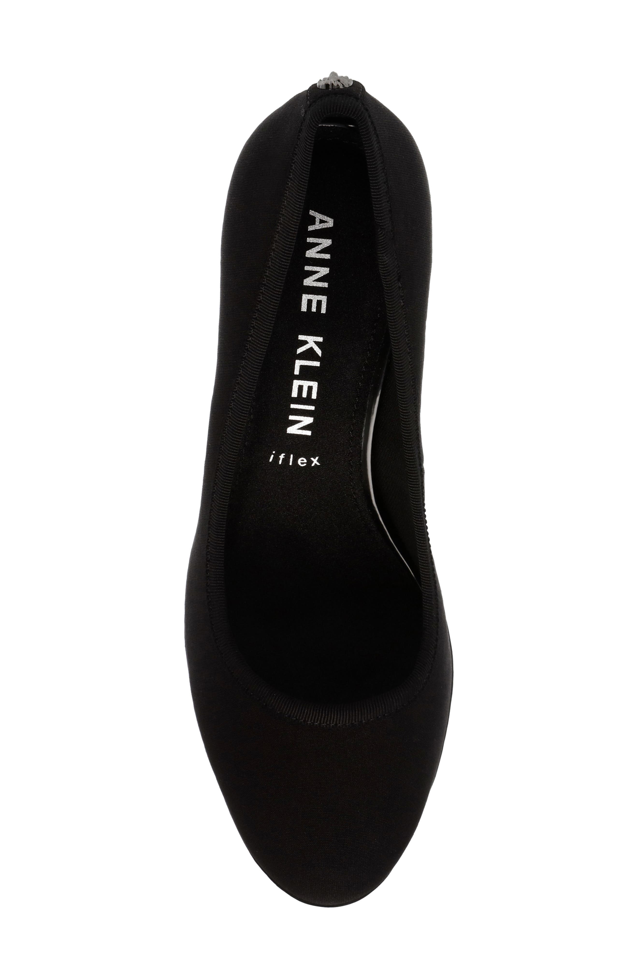 Castana Round Toe Block Heel Pump, Alternate, color, BLACK FABRIC
