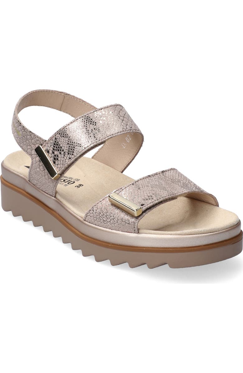 Mephisto Dominica Platform Sandal, Main, color, Light Taupe Leather