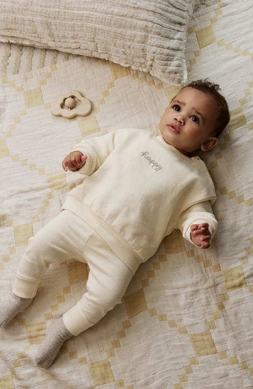 Next Happy Sweatshirt & Rib Leggings Set In Pattern