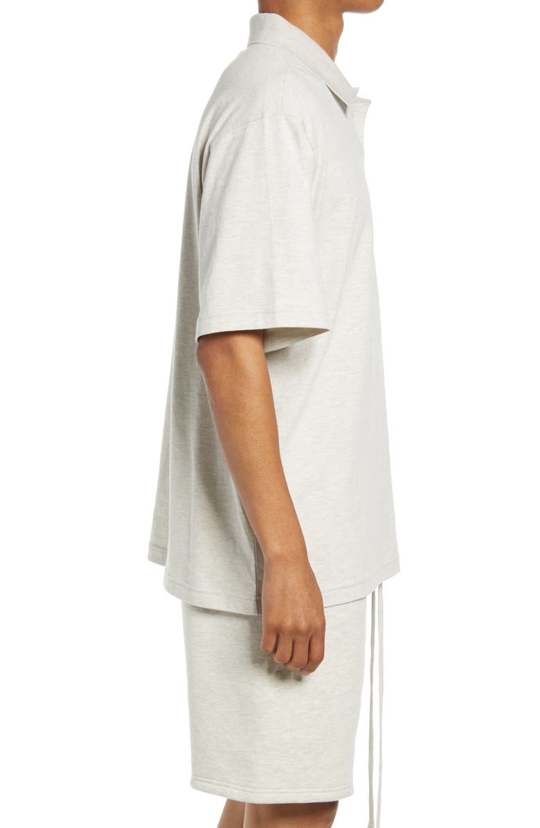 Fear of God Essentials Cotton Jersey Short Sleeve Polo Shirt, Alternate, color,