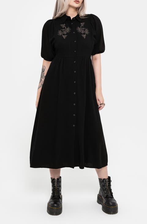 Dionaea Midi Shirt Dress