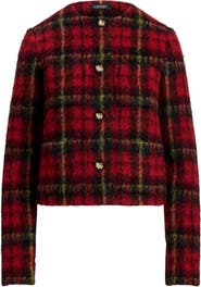 Lauren Ralph Lauren Plaid Crop Jacket