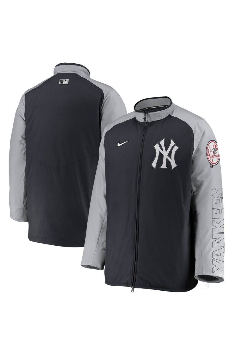 Nike Men's Nike Navy New York Yankees Authentic Collection Dugout Full-Zip Jacket, Main, color, 