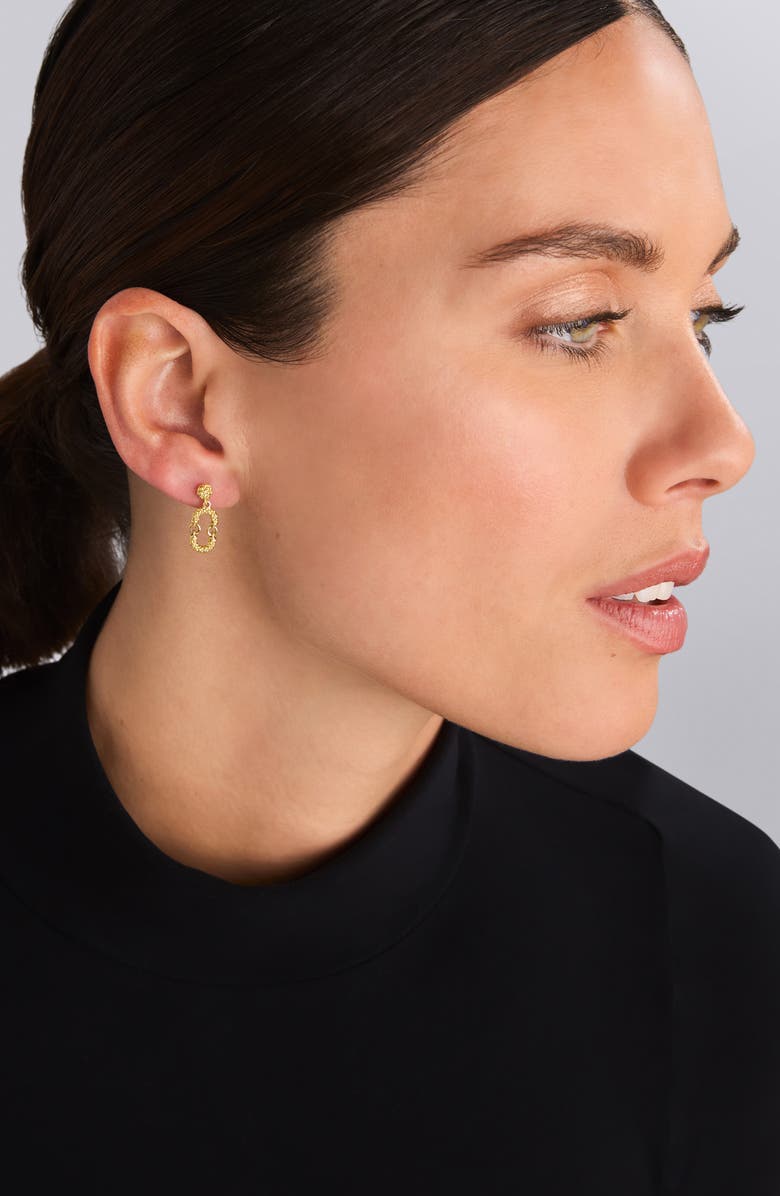 LAGOS Oval Drop Earrings, Alternate, color, Gold