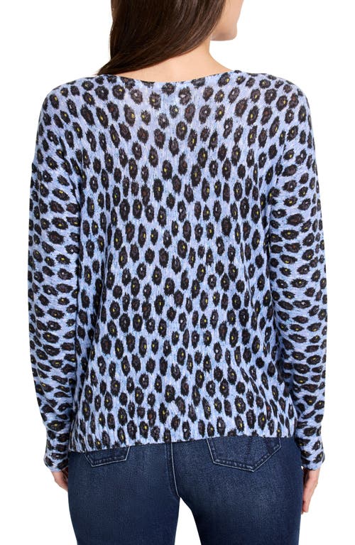 Nic + Zoe Nic+zoe Pebble Blues Knit Top In Multi