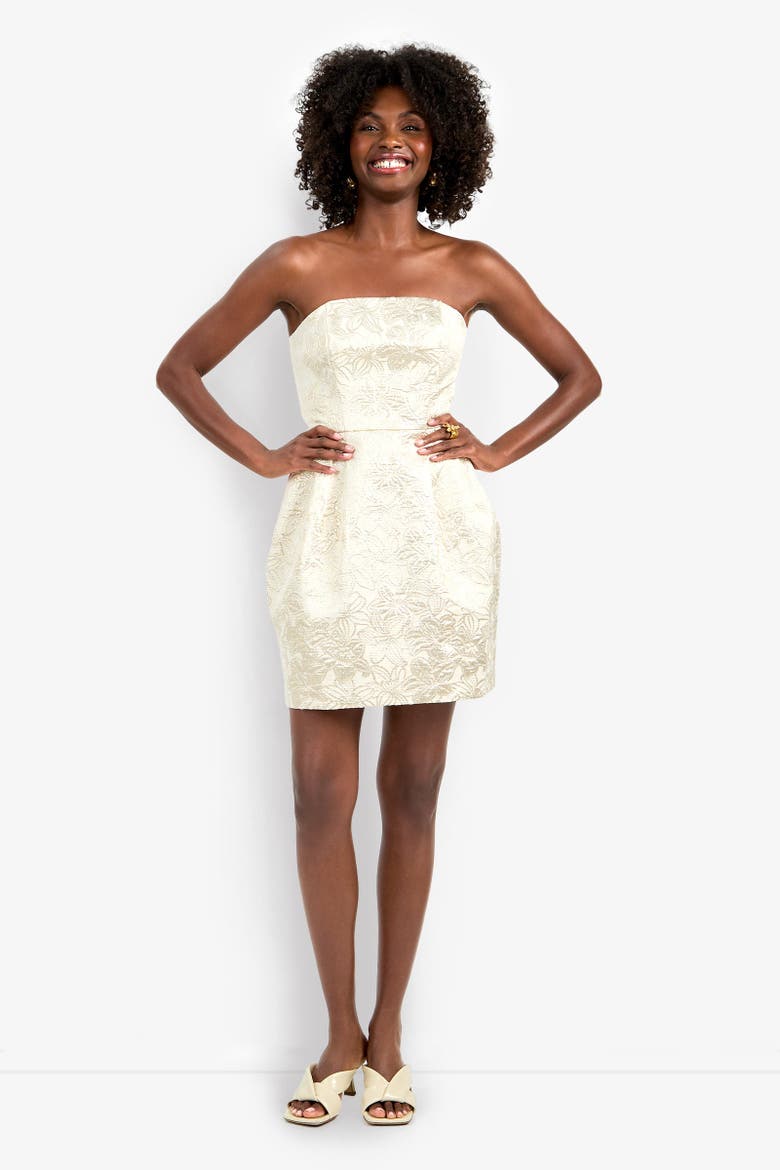 Kalley Dress, Alternate, color, Golden Bloom