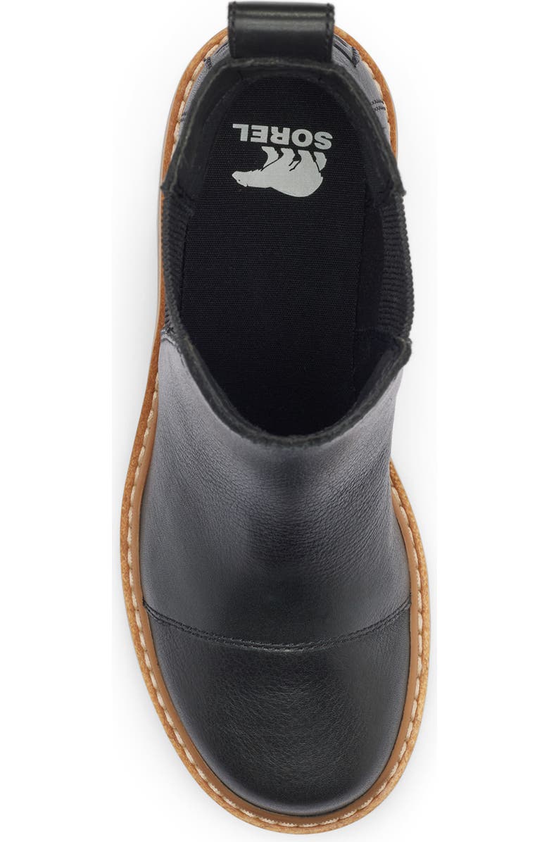 SOREL Joan Now Waterproof Chelsea Boot, Alternate, color, Black/ Gum