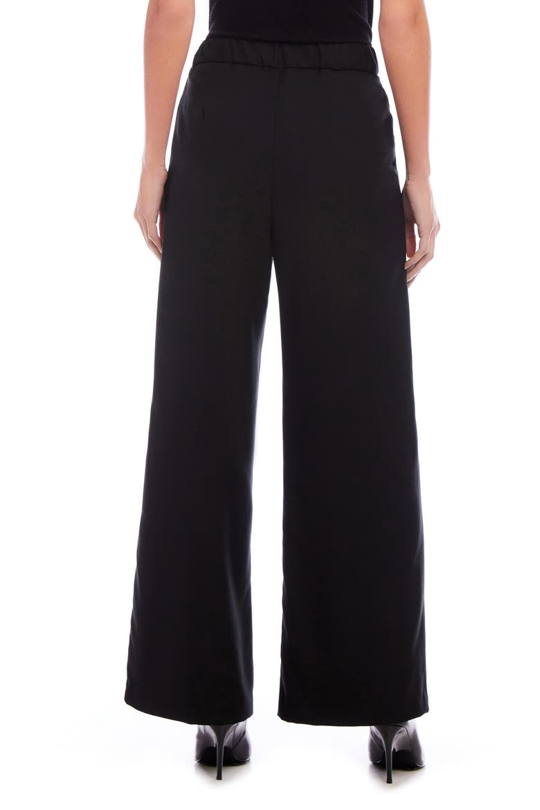 Mina High Waist Wide Leg Pants, Alternate, color, BLACK