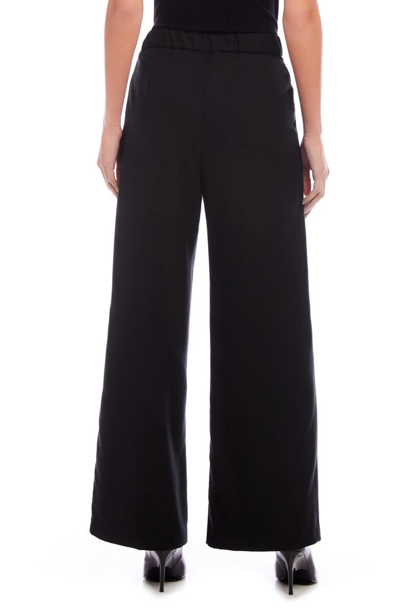 FIFTEEN TWENTY Mina High Waist Wide Leg Pants, Alternate, color, Black