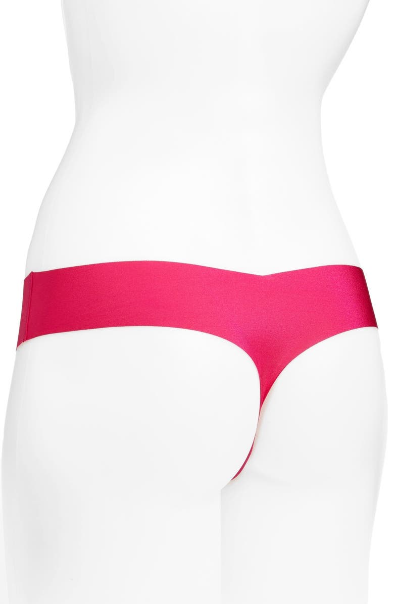 Commando Cotton Thong, Alternate, color, Pink