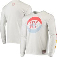 Mitchell & Ness Men's Mitchell & Ness x Uninterrupted White New Jersey Nets Hardwood Classics Long Sleeve T-Shirt