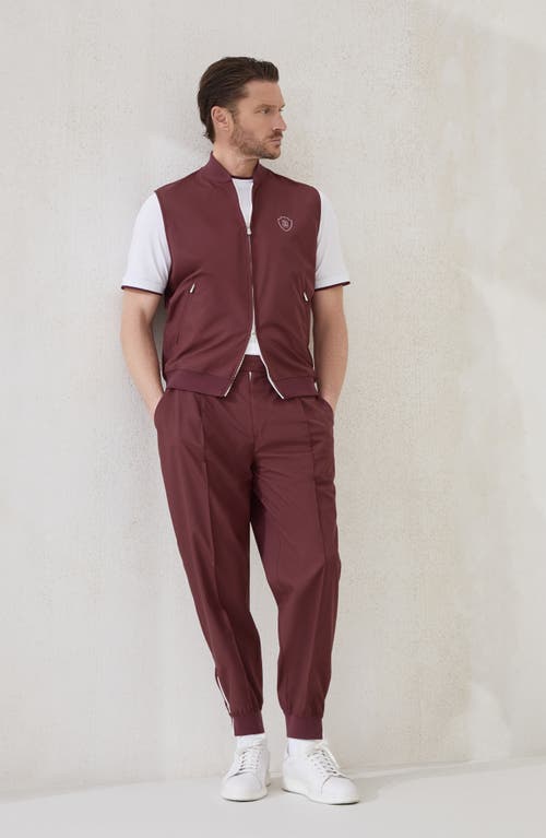 Brunello Cucinelli Logo-print Track Pants In Purple