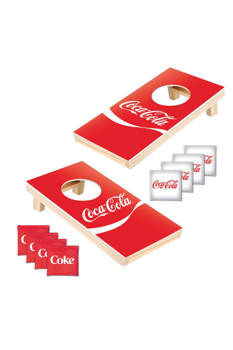 Coca-Cola Tabletop Cornhole Game, Alternate, color, Multicolor