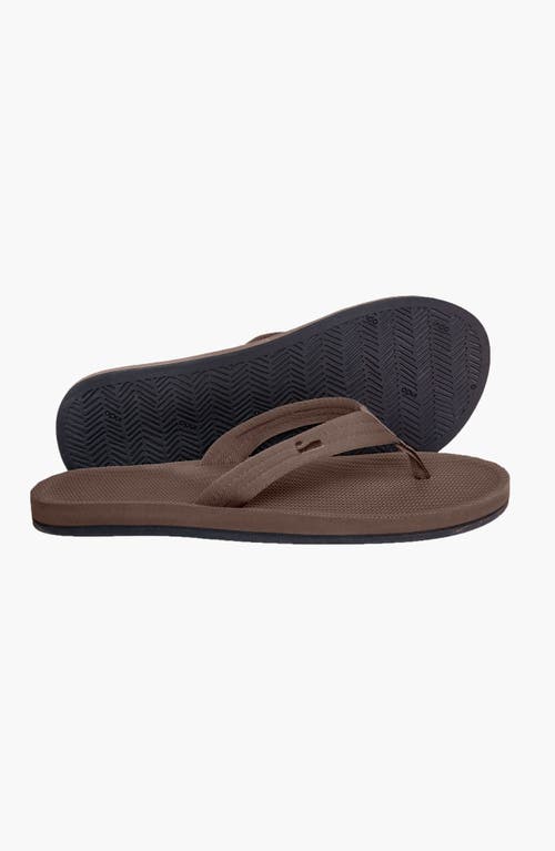 Indosole Responsibly-made Tire Sole Easy Living Flip Flops In Brown