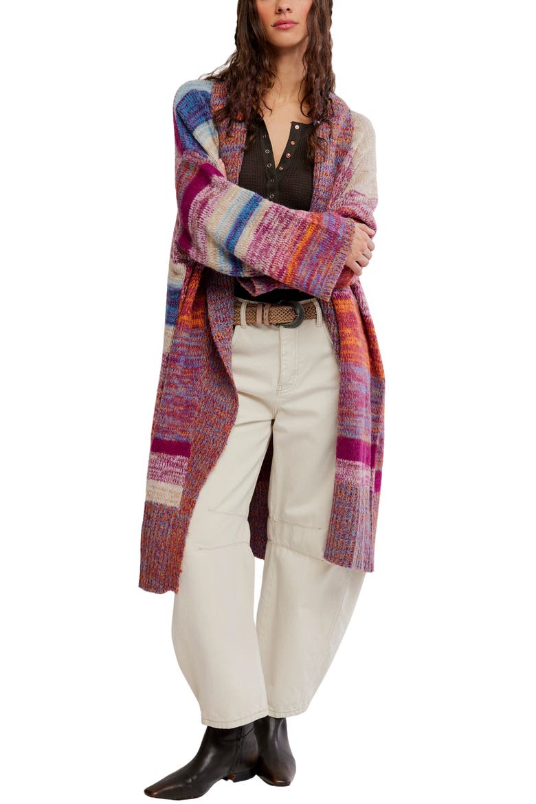 Enid Cardigan, Main, color, OCEAN SUNSET COMBO