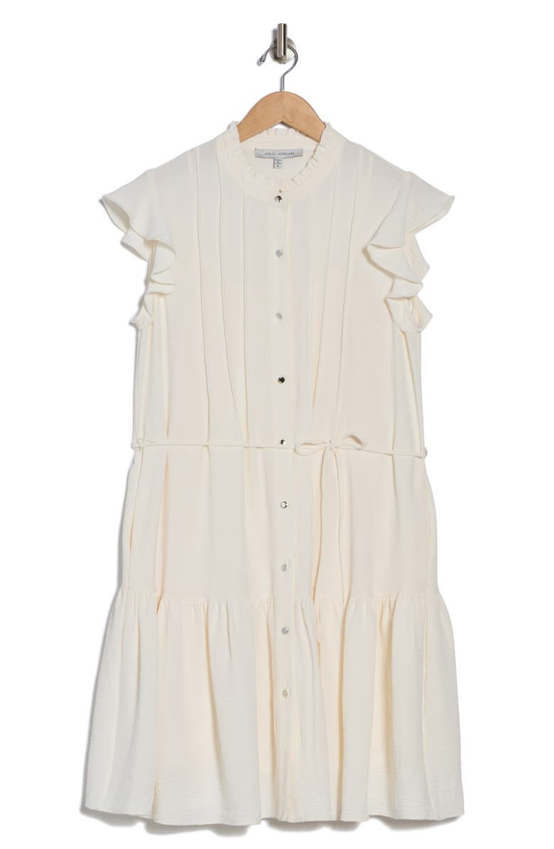 Julia Jordan Flutter Sleeve Shirtdress, Alternate, color, 