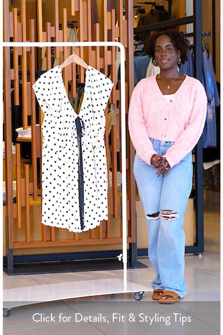 Lois Polka Dot Cotton Babydoll Dress video