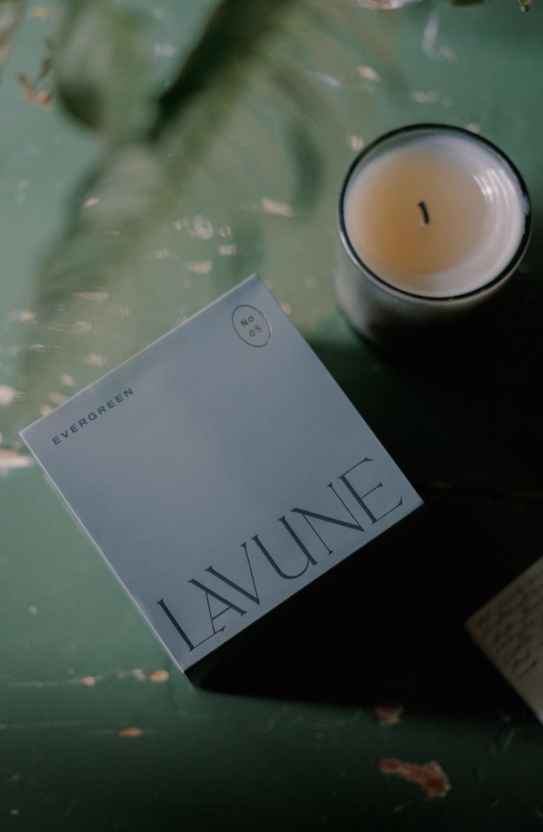 LAVUNE No. 5 Evergreen Candle, Alternate, color, Dark Green