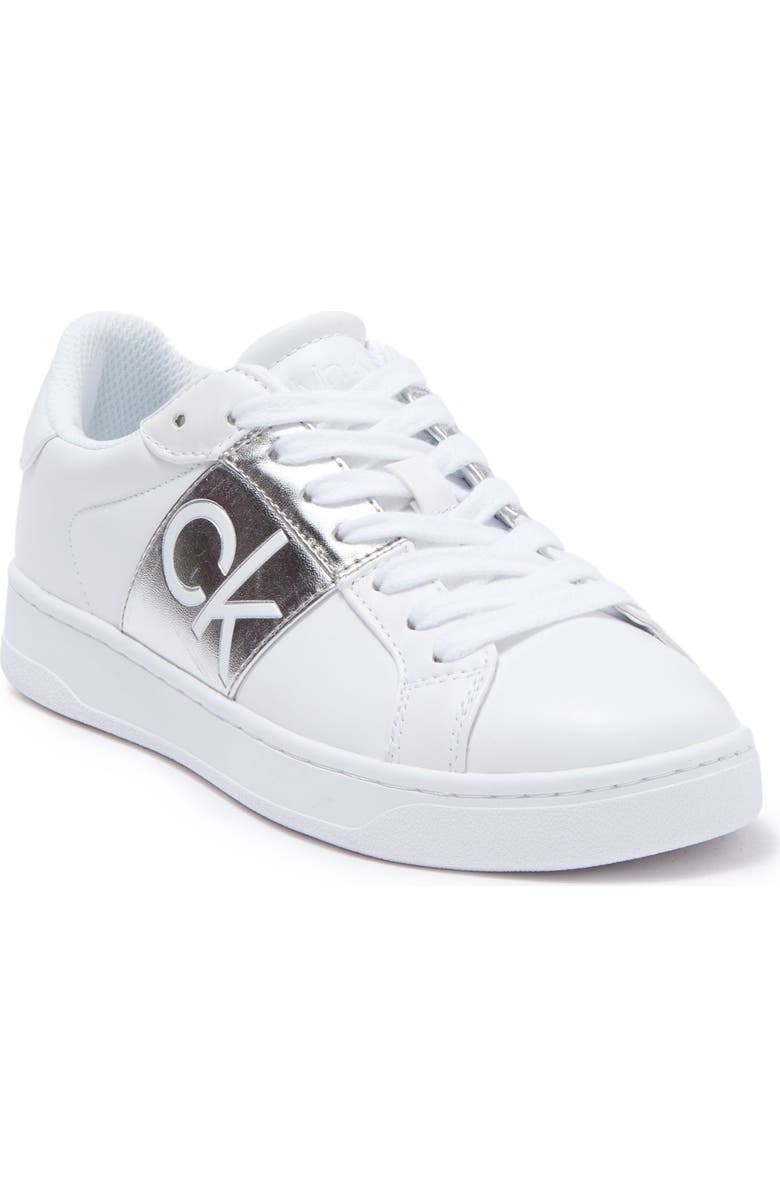 Calvin Klein Lace Up Logo Sneaker, Main, color,