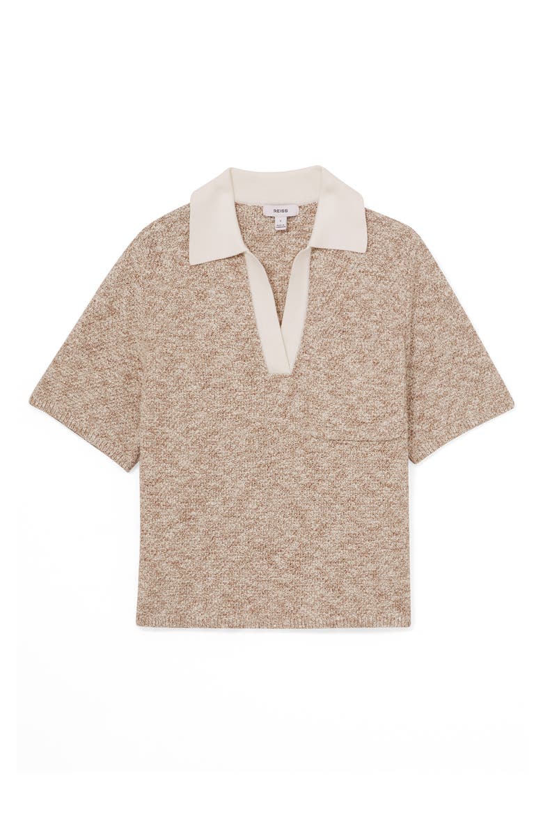 Sam Marl Johnny Collar Sweater, Alternate, color, NEUTRAL