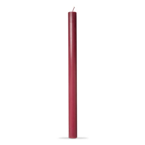 Color Studio Straight Taper Unscented Paraffin Wax Candle Plum