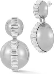 SPHERA MILANO Crystal Orb Drop Earrings
