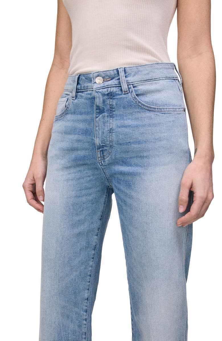 WARP+WEFT Sat '90s High Waist Straight Leg Jeans, Alternate, color, 