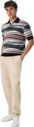 Missoni Short Sleeve Polo With Buttons And Striped Zigzag Pattern