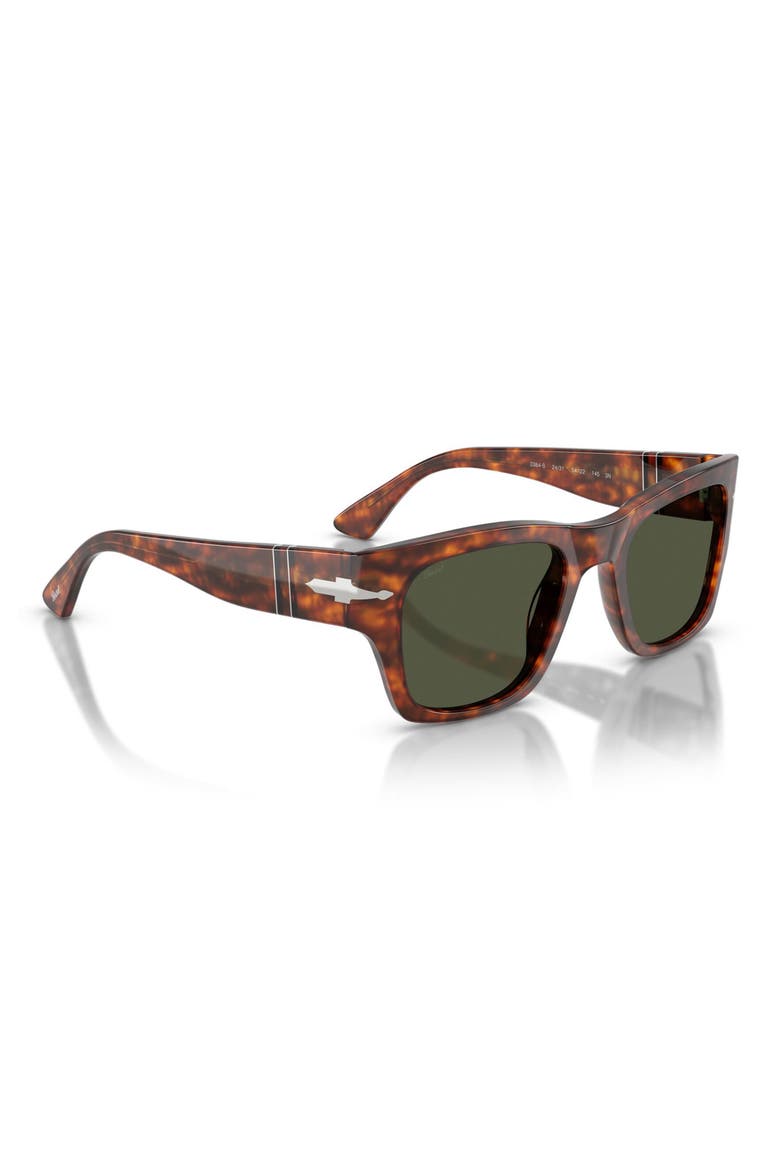 54mm Square Sunglasses, Alternate, color, HAVANA / GREEN