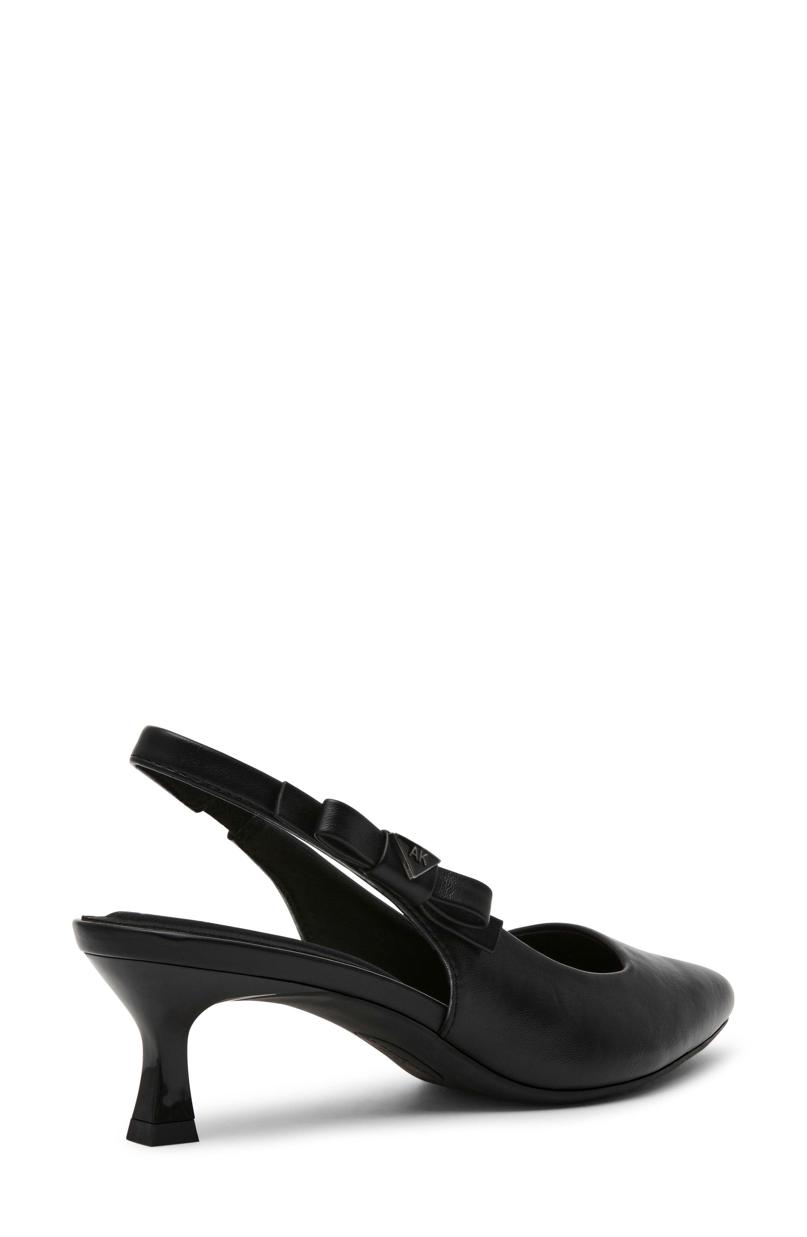 Anne Klein Ibbey Slingback Pump, Alternate, color, Black Patent