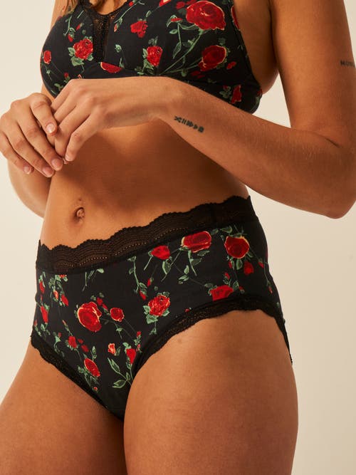 Stripe & Stare High Rise Knicker Four Pack In Multi