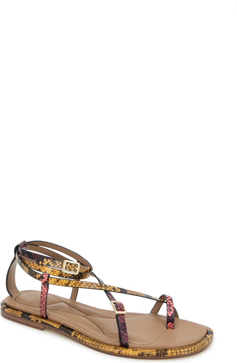 Kenneth Cole Paros Ankle Strap Sandal, Main, color, Multi Post Snake