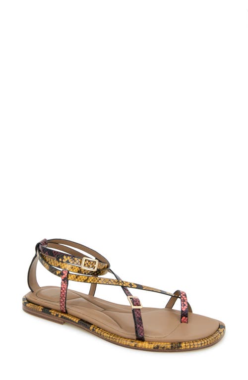Kenneth Cole Paros Ankle Strap Sandal In Multi Post Snake