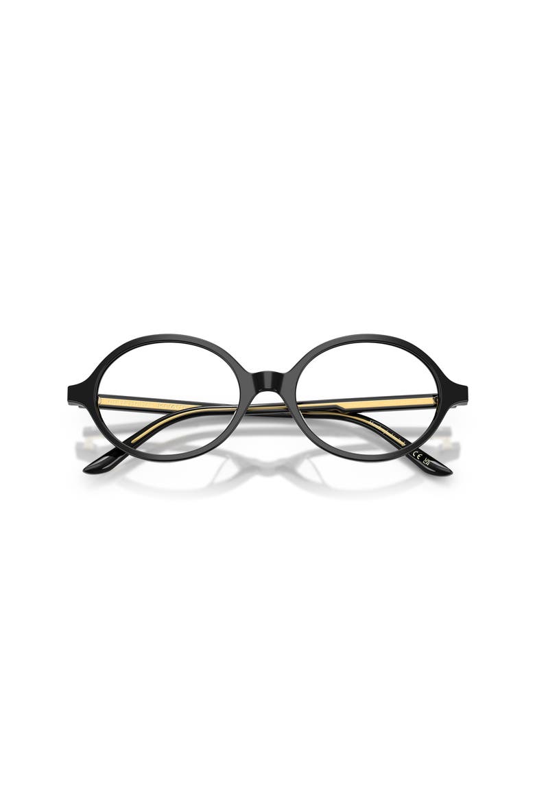 54mm Oval optical glasses, Alternate, color, Black