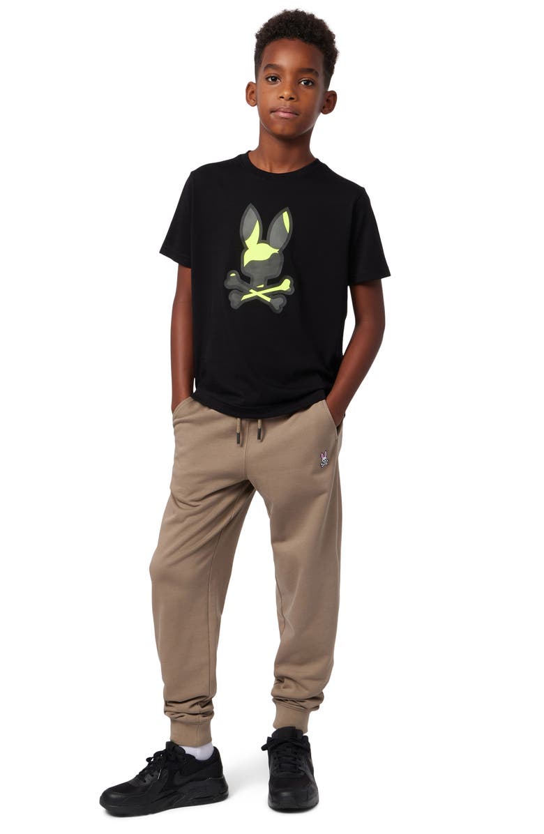 Psycho Bunny Kids' Plano Camo Bunny Graphic T-Shirt, Alternate, color, 