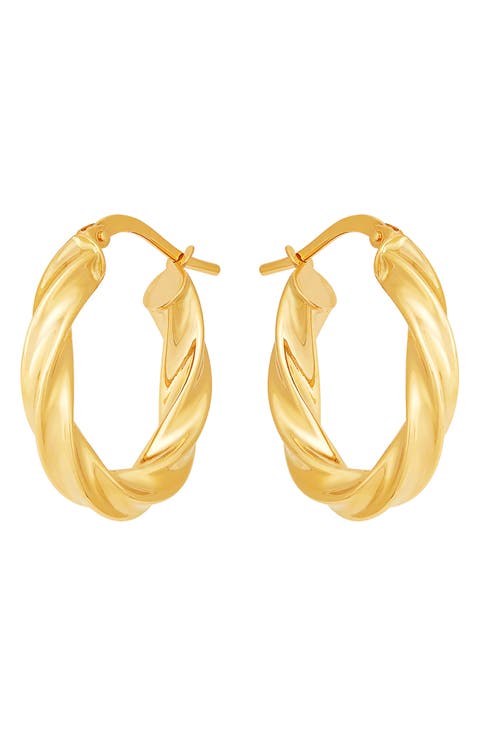 Twist Hoop Earrings