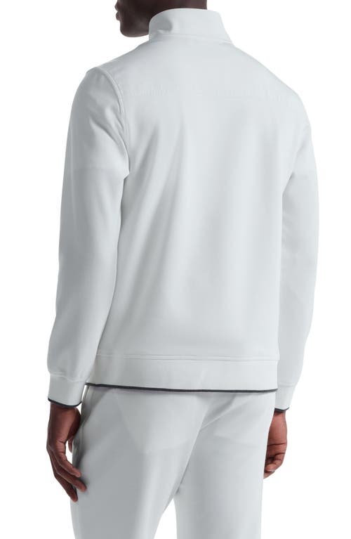 Bugatchi Soft Touch Quarter Zip In White