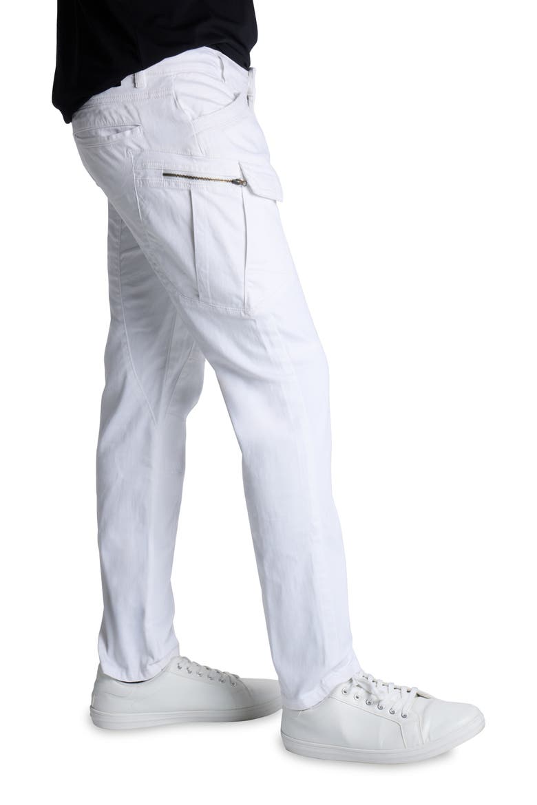 Slim Cargo Pants, Alternate, color, WHITE