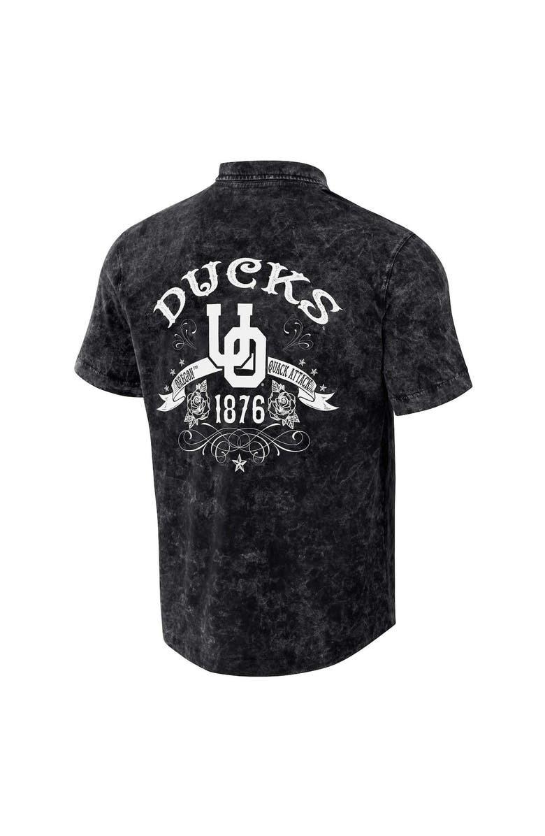 Darius Rucker Collection by Fanatics Men's Darius Rucker Collection by Fanatics Black Oregon Ducks Team Color Button-Up Shirt, Alternate, color, Black