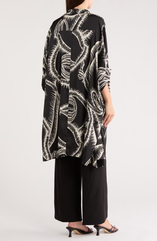 Patrizia Luca Oversize High-low Button-up Top In Black