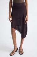 Jacquemus The Voile Asymmetric Draped Skirt