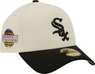 New Era Men's New Era Cream Chicago White Sox Chrome A-Frame 59FORTY Fitted Hat