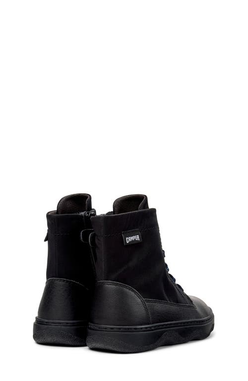 Camper Kids' Kiddo Lace-up Boot In Black