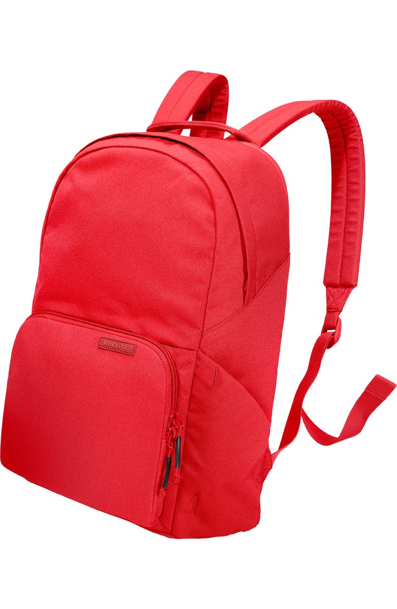 Brevite The Brevite Water Resistant Backpack, Main, color, Red