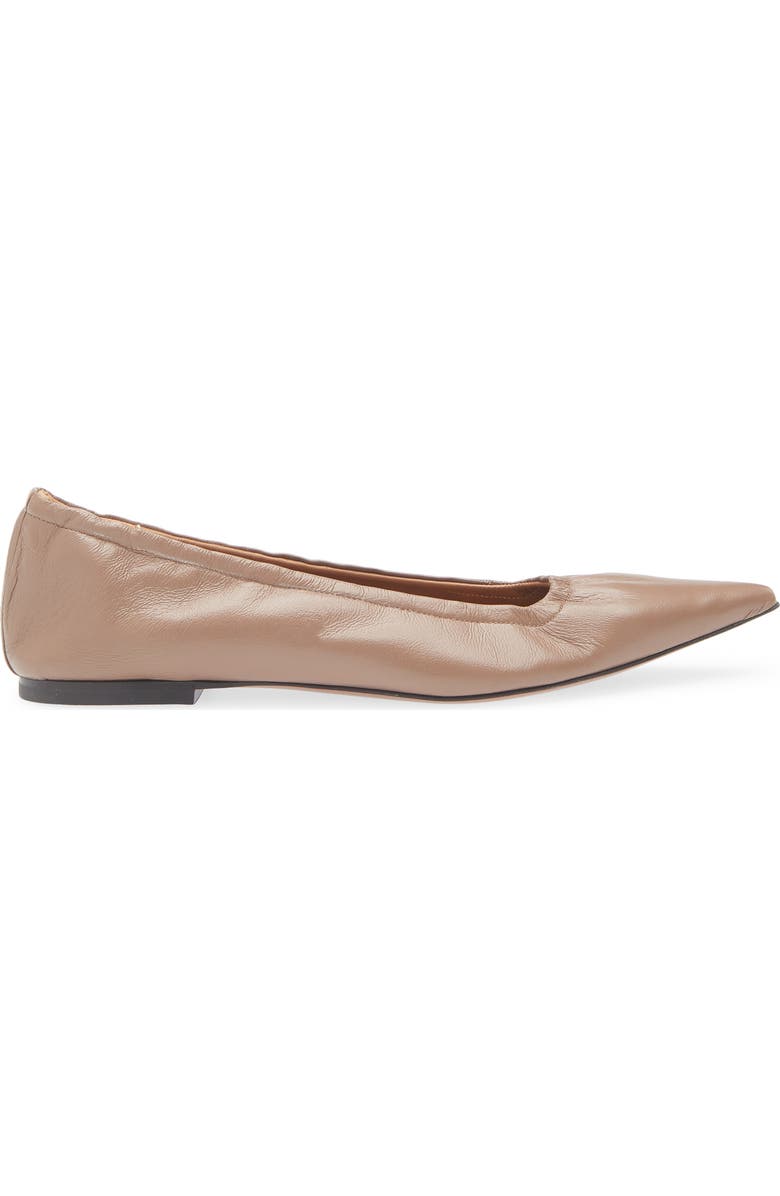 ATP ATELIER Aprica Pointed Toe Flat, Alternate, color, Tahini