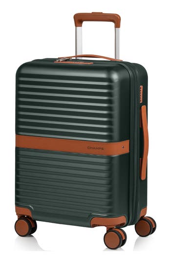 Champs Vintage Ii 20-inch Hardside Spinner Carry-on In Green